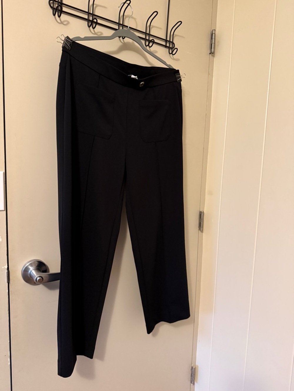 Nine West Black Straight-Leg Tailored Pants